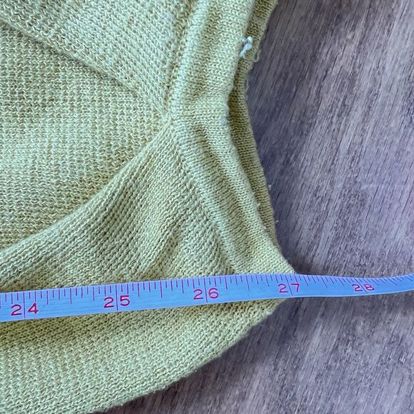 Free People Beach Freya Knit Sweater Pants Size S Yellow Balloon Jogger - Picture 9 of 11